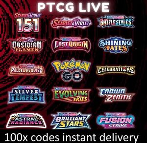 100 Codes Booster Pokemon TCG Live Pack Instant delivery Fast Shipping
