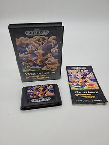New ListingWorld of Illusion Starring Mickey Mouse & Donald Duck Sega Master, 1992 complete