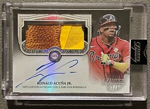 2023 Topps Dynasty Ronald Acuna Jr. BATTING GLOVE PATCH RELIC AUTO 2/5 Braves