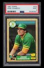 1987 Topps Jose Canseco Athletics #620 Rookie PSA 9