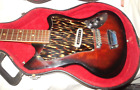 VINTAGE 60s JAPANESE TEISCO ELECTRIC GUITAR w/ CASE / NO NAME