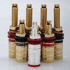 CMC-838 Gold/Silver Plated Binding Post Socket HiFi Speaker Cable Brass Terminal