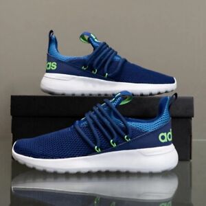 Adidas Lite Racer Adapt Boys Kids School Shoes Sneakers Athletic Blue Green #735