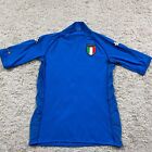 VINTAGE Italy Jersey Men Small Blue Kappa Soccer Calcio 2002 Gli Azzurri