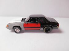 PROJECT GARAGE BLACK 1987 FORD MUSTANG LX DIE-CAST DRAG CAR wRRs BY GREENLIGHT