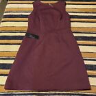 The Limited Maroon Cranberry Dress Brocade Shift Sleeveless Size 8 NEW Formal