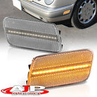 Clear LED Sidemarker Light Driving Lamp Pair For 1999-2002 Mercedes E55 AMG W210