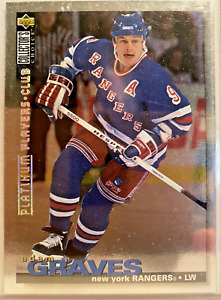 New Listing1995-96 UD Collector's Choice Platinum Player's Club #277 Adam Graves RANGERS