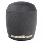 GrimmSpeed Stubby Shift Knob (Stainless Steel, Black) for WRX & STi  380002