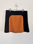 Vivienne Tam Color Block Mod Mini Skirt Size 12