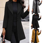 Trench Coat Long Jacket Blazer Coat Overcoat Woolen Coat Slim Fit Elegant Casual