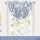 New ListingDamask Farmhouse Floral Medallion Pattern Waterfall Swag Valance Windows Curtain