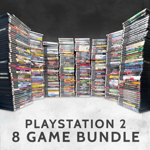 Playstation 2 - 8 GAME BUNDLE - Sony PS2 Lot - OVER 500 Games to Pick + Choose
