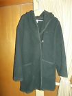 HEAVY BLACK HOODED COAT - DRY CLEAN ONLY Fits 3X