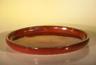 Parisian Red Ceramic Humidity/Drip Bonsai Tray Round Measures: 12.0