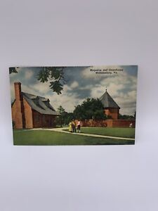 Vtg Unused Virginia Williamsburg Magazine & GuardHouse Postcard Old Vintage Card