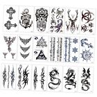 Temporary Tattoo Kit for Adults Kids Women Men(18 Sheets), Temporary Tattoo