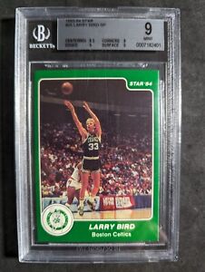 1983-84 Star LARRY BIRD card BGS 9 graded