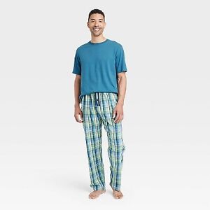 Hanes Premium Men's 2pk Plaid Pajama Set