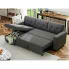 Stylish Convertible Sofa Bed with Storage Chaise: Stylish Space-Saving Solution