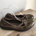 PRIVO by Clarks Shoes Women’s Leather Slip-On Sneakers Elastic Mary Janes Sz 8.5