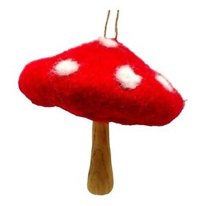 Felt and Resin Mushroom Christmas Ornament 4