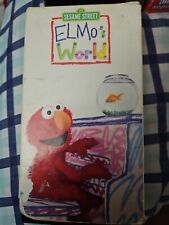 Sesame Street Elmo's World VHS 2000 Tape 3 Elmo Episodes for Children Kids Movie
