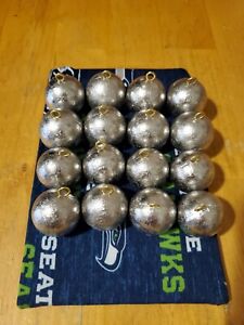 Cannon ball sinkers 8oz And 10oz 8 Each lead fishing weights 16 total