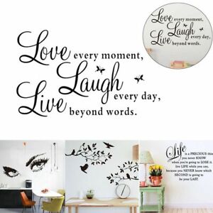 Vinyl Home Room Decor Art Quote Wall Decal Stickers Bedroom Removable Mural DIY