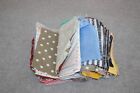Vintage Quilt Blocks Lot of 120 Multicolored Pieces Craft Fabric