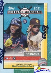 2021 Topps Big League Baseball EXCLUSIVE HUGE Sealed Blaster Box-BLUE PARALLELS!