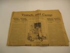 Original 1918 WW1 Newspaper Trench and Camp US Army Camp MacArthur WWI