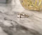 Zales White Gold Princess Cut Diamond Engagement Ring Size 7