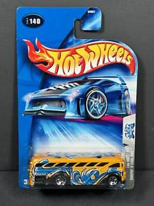 HOT WHEELS 2004 Surfin S'Cool Bus, Yellow, Tag Rides, #140
