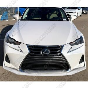 For 2017-2020 Lexus IS-Series AR-Style Painted White Front Bumper Body Kit Lip (For: 2017 Lexus IS300)