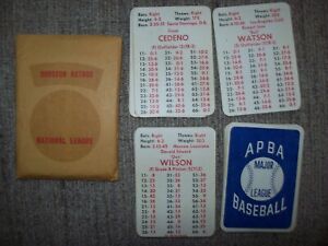 Original 1971 APBA Baseball Cards complete