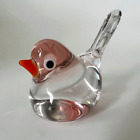 New Colors!! Murano Glass Handcrafted Lovely Mini Bird Figurine, Glass Art