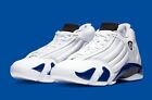 Nike Air Jordan 14 Retro White Hyper Royal 487471-104 Men's Size New