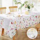 New ListingFloral Tablecloth Wild Flower Table Cloth Spring Summer Waterproof Wrinkle Free