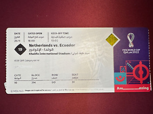 FIFA Qatar 2022 Match# 19 Netherlands V. Ecuador World Cup Ticket Category 4