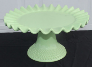 Earthenware Boulangerie by Over and Back Cake Stand Green 12¾