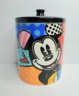 Disney Romero Britto Mickey Mouse Ceramic Biscuit Cookie Jar Storage Canister