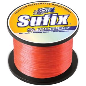 Sufix Superior Monofilament Fishing Line | Orange | 2.2 lb Spool |Pick Line Test