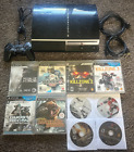 Sony PlayStation 3 80GB CECHL01 Console Bundle w/ Cables, Controller, 10 Games