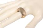 Alexis Bittar 302312 Gold Lucite Gold Plated Bean Ring Size 6