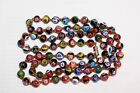 Venetian Murano Millefiori Blown Art Glass Beads Necklace 36