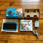 Nintendo New 2DS XL Black/Turquoise JAN-001 Console Mario Kart Bundle in Box