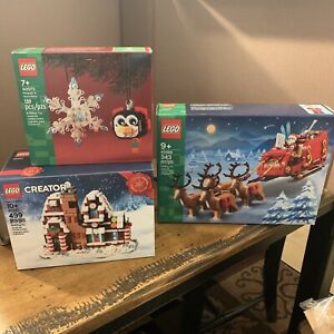 LEGO Christmas Lot: 40337, 40572, & 40499