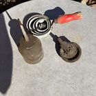 Vintage Tool Lot Oil Can Oiler Small Wheel Spiral Curry Comb Barn Farm Home Deco