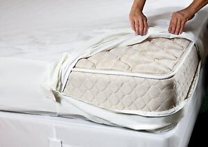 TOP SELLER! Bed Bug PROTECTOR Soft Lux FABRIC ~ Allergen Zippered MATTRESS COVER